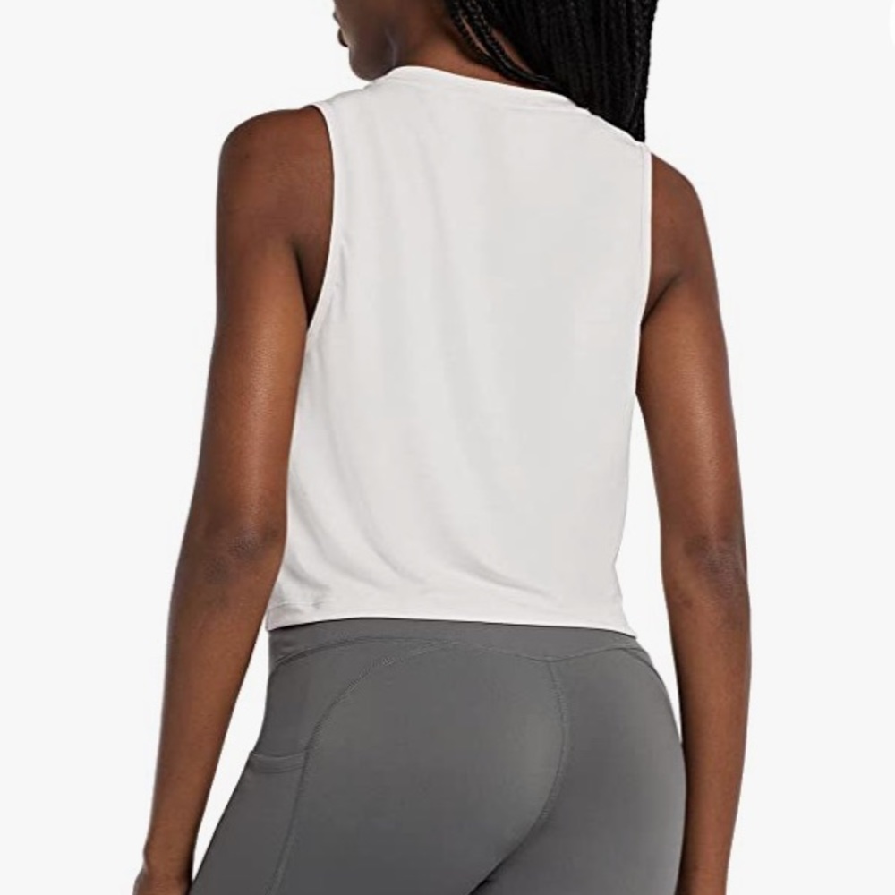 Women’s Workout Crop Tank, Quick Dry, Gym Yoga